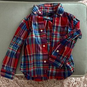 Polo by Ralph Lauren Kids Plaid Shirt - Red, Blue, and Purple
